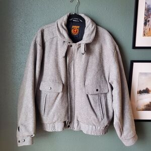 Classic Gray Men's Bomber Jacket